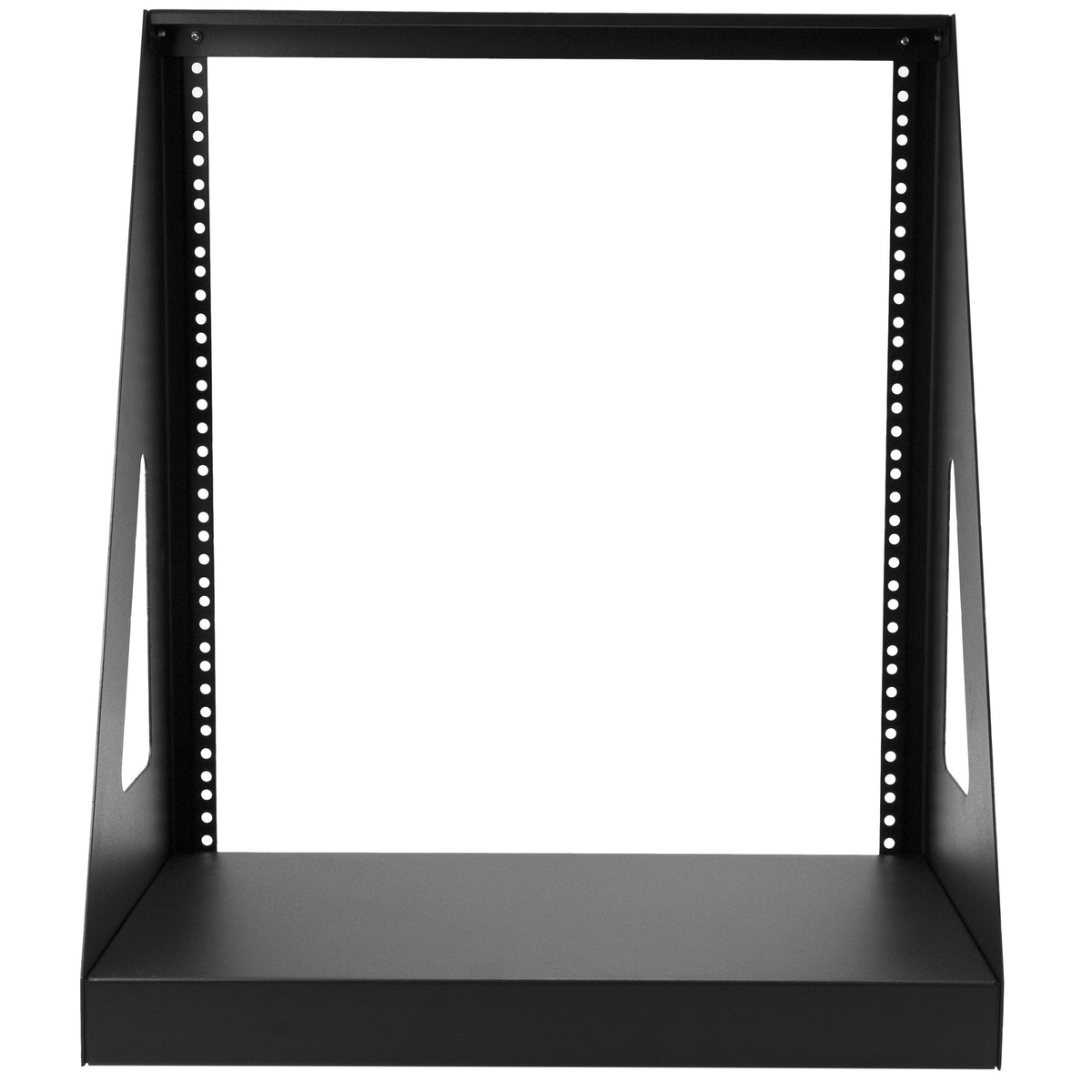 StarTech.com 2-Post 12U Heavy-Duty Desktop Server Rack, Small Open Frame 19in Computer Rack, Compact Network Rack for AV / Studio / Data / IT Equipment, Two-Post Home/Office Rack, TAA (2POSTRACK12)