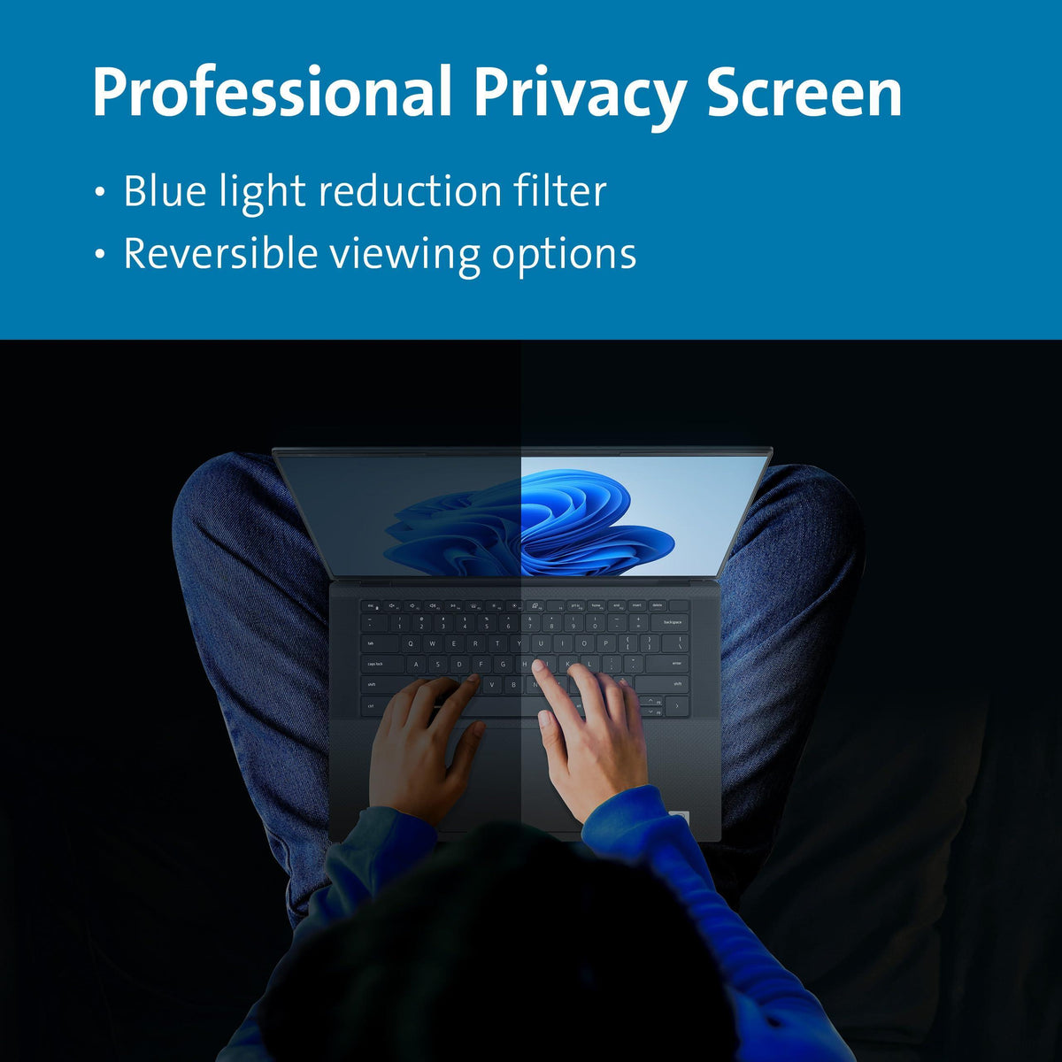 Kensington MagPro™ Magnetic Laptop Privacy Screen 14 inch, Removable 16:10 Laptop Privacy Filter, Anti-Glare, Blue Ray Reduction, Compatible with HP/Dell/Acer/Asus/Samsung/Lenovo (K55254WW)