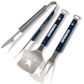 YouTheFan NFL Dallas Cowboys Spirit Series 3-Piece BBQ Set , Stainless Steel, 22