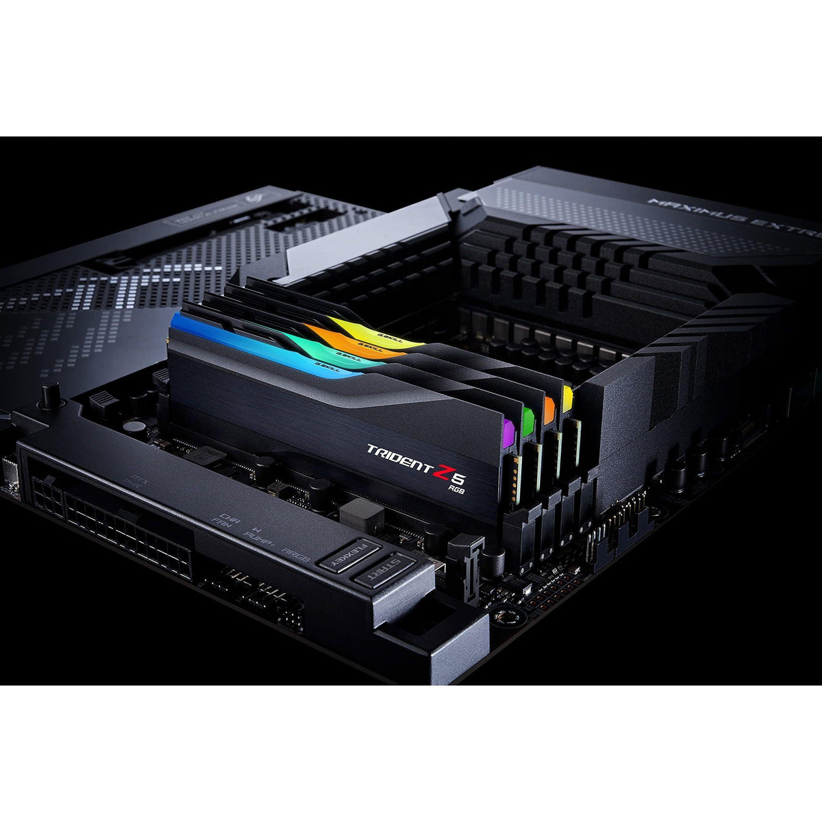 G.SKILL Trident Z5 RGB Series (Intel XMP 3.0) DDR5 RAM 32GB (2x16GB) 8000MT/s CL38-48-48-128 1.45V Desktop Computer Memory UDIMM - Matte Black (F5-8000J3848H16GX2-TZ5RK)