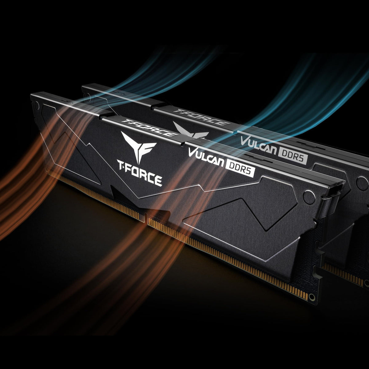 TEAMGROUP T-Force Vulcan DDR5 64GB (2x32GB) 6000MHz (PC5-48000) CL38 Intel XMP 3.0 & AMD Expo Compatible Desktop Memory Module Ram Black FLBD564G6000HC38GDC01