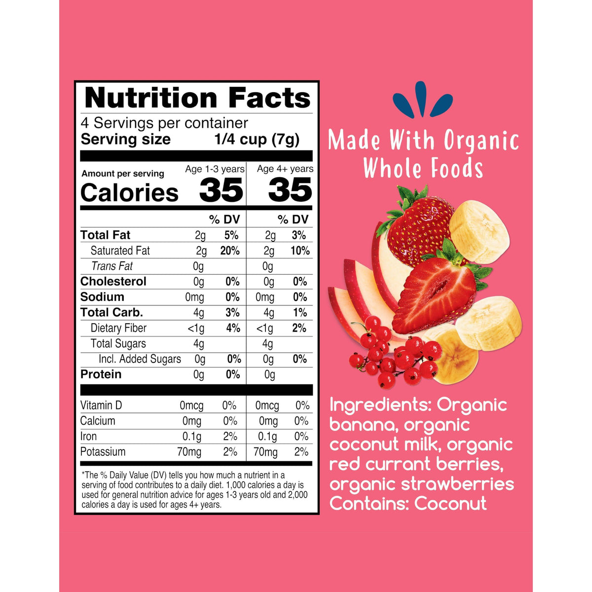 Amara Smoothie Melts - Mixed Red Berries - Baby Snacks Made With Fruits and Vegetables - Healthy Toddler Snacks For Your Kids Lunch Box - Organic Plant Based Yogurt Melts - 6 Resealable Bags