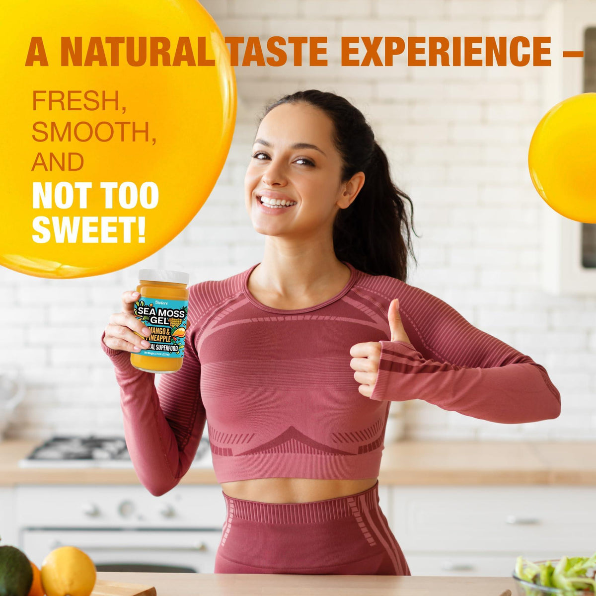 Biolore Sea Moss Gel Mango-Pineapple Made in USA Raw Wildcrafted Irish Seamoss Essential Vitamins Trace Minerals Vegan Superfood, Jam, Jelly & Sweet Spread Gifts (Mango-Pineapple 8OZ)