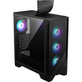 MSI MAG Forge 321R Airflow - Premium Mid-Tower Gaming PC Case - Tempered Glass Side Panel - ARGB 120mm Fans - Liquid Cooling Support up to 360mm Radiator - Vented Front Panel