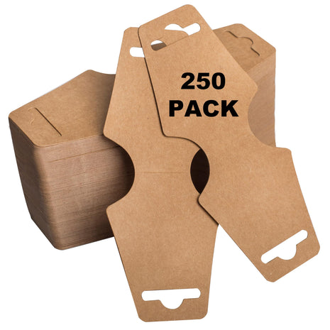 250 Pack Necklace Display Cards - Jewelry Bracelet Display - Choker Cards, Easy and Simple For Display Your Jewelries, Necklace, Bracelets - Bulk 250 Pack