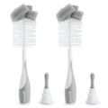 MunchkinÂ® Spongeâ„¢ Bottle Brush, Grey, 2 Count (Pack of 1)
