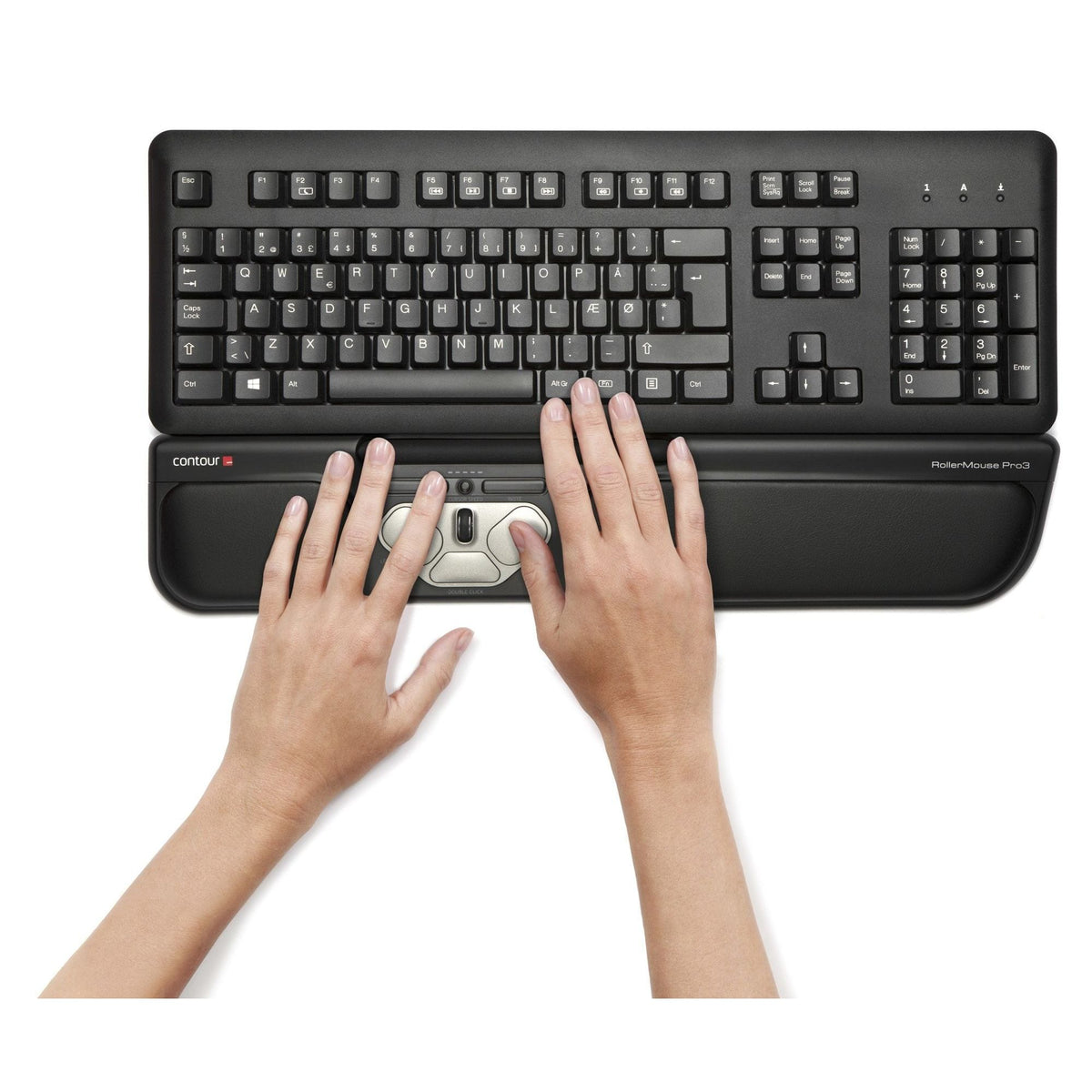 Contour RollerMouse Pro3 – Ergonomic Mouse for RSI, Carpal Tunnel & Shoulder Pain Relief | No Reach, No Grip, No Strain | Customizable Shortcuts, Adjustable Speed | Wired USB for Mac & PC