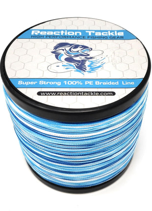 Reaction Tackle Braided Fishing Line - Pro Grade Power Performance for Saltwater or Freshwater Fish - Colored Fishing Line Braid for Extra Visibility