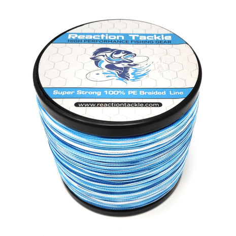 Reaction Tackle Braided Fishing Line - Pro Grade Power Performance for Saltwater or Freshwater Fish - Colored Fishing Line Braid for Extra Visibility