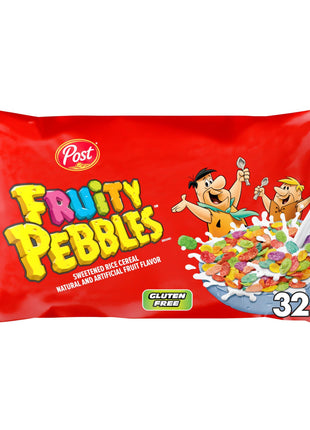Post Fruity PEBBLES Cereal, 32 OZ Bag