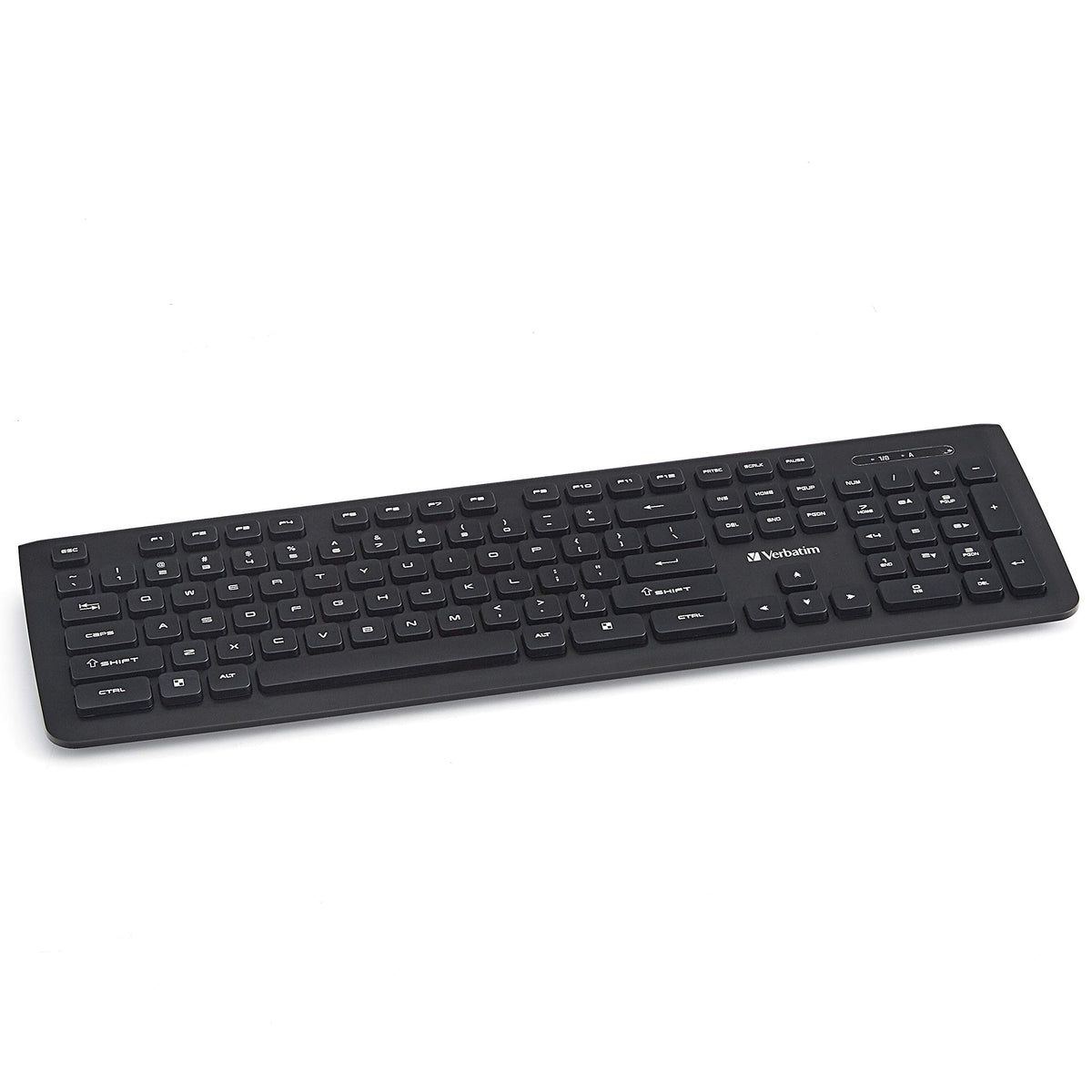 Verbatim 2.4Ghz Wireless Slimline Keyboard Plug And Play USB Receiver Compatible with PC, Laptop