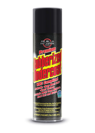 Hi-Tech Premium Rubberized Undercoat Spray – Rust Prevention, Moisture & Gravel Resistant – Paintable, Deep Black Finish – 19.4 oz Aerosol – VOC Compliant