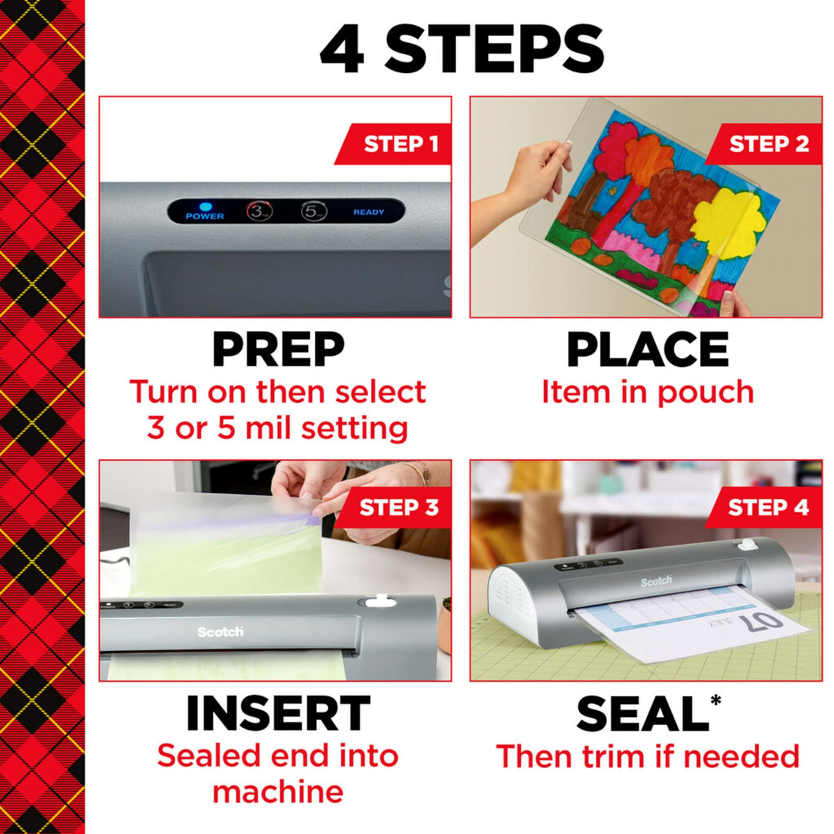 Scotch PRO TL906 Thermal, Laminator Machine, 1 Laminating Device, White/Blue, Laminate Recipe Cards, Photos, Documents, for Home, Office, or School Supplies, 9 in