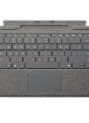 Microsoft Surface Pro Keyboard for Surface Pro Copilot+ (11th Edition), Pro 9 and 8 with Pen Storage, Alcantara Material, Platinum