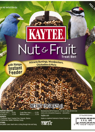 Kaytee Wild Bird Nut & Fruit Seed Treat Bell