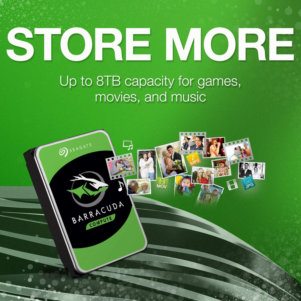 Seagate BarraCuda 8 TB Internal Hard Drive HDD – 3.5 Inch SATA 6 Gb/s, 5,400 RPM, 256 MB Cache for Computer Desktop PC (ST8000DMZ04/004)