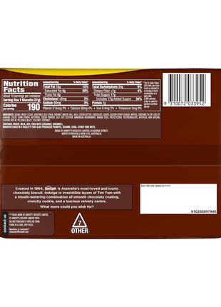 Arnott’s Tim Tam Milk Chocolatey Cookies, Original Flavour, Family Pack 365g (12.9 oz) – Authentic Imported