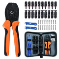 ECO-WORTHY Solar Crimper Tool Kit 13 PCS Solar Tools - a Crimper, 10 Pairs of Solar Connectors, 2 Pairs of Solar Connector Spanner Wrench for Solar Panel Cable Assembly and Installation
