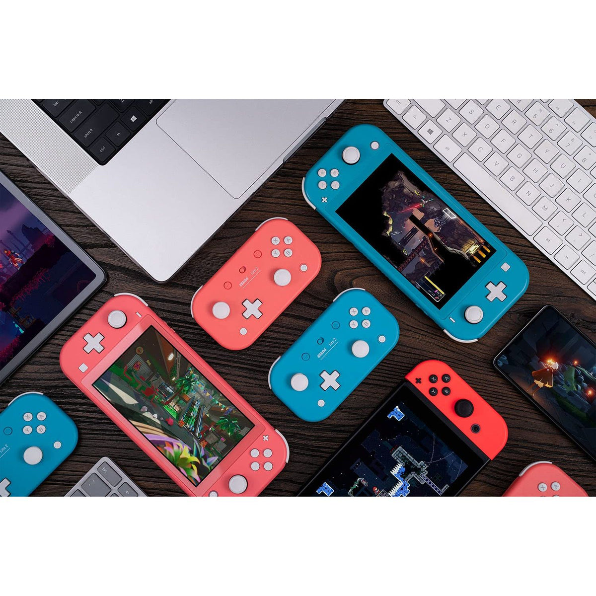 8Bitdo Lite 2 Bluetooth Gamepad for Switch, Switch Lite, Android and Raspberry Pi (Turquoise)