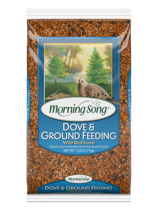 Morning Song Dove & Ground Feeding Wild Bird Seed - 7 lb. Dove, Quail & Pigeon Wild Bird Food for Outside Feeders