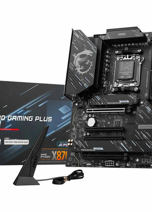 MSI X870 Gaming Plus WiFi Motherboard, ATX - Supports AMD Ryzen 9000/8000 / 7000 Processors, AM5-60A SPS VRM, DDR5 Memory Boost 8200+ MT/s (OC), PCIe 5.0 x16 & 4.0 x16, M.2 Gen5, Wi-Fi 7, 5G LAN