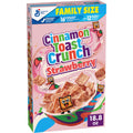 Cinnamon Toast Crunch Breakfast Cereal, Crispy Strawberry Cereal, Family Size, 18.8 oz