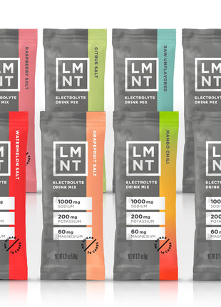 LMNT Zero Sugar Electrolytes - Sample Pack | Drink Mix | 8-Count