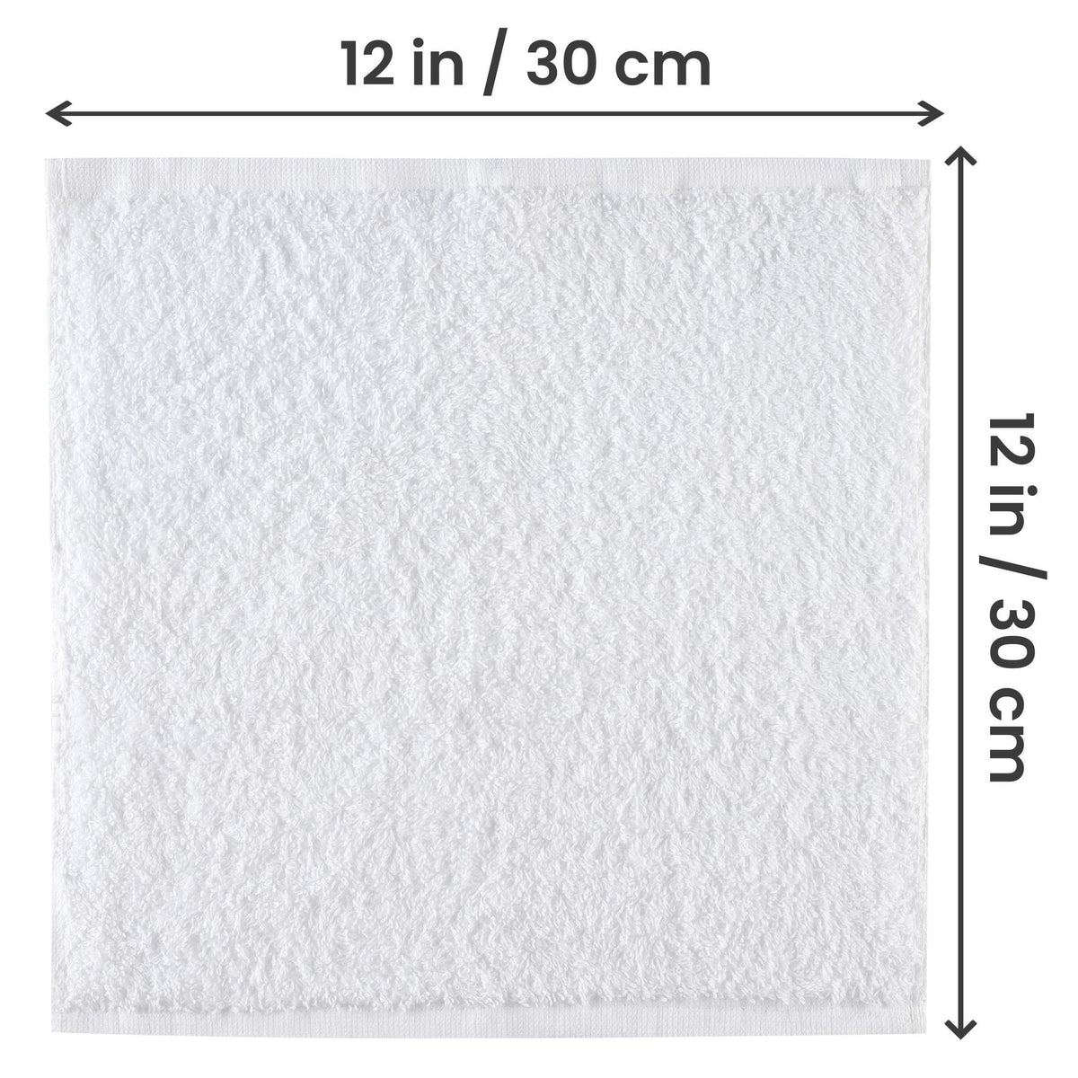 Utopia Towels Cotton Washcloths Set - 100% Ring Spun Cotton, Premium Quality Flannel Face Cloths, Highly Absorbent and Soft Feel Fingertip Towels (24 Pack, White)