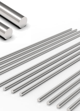12Pcs 3 mm x 300 mm 304 Stainless Steel Rod, Metal Shaft | Stainless Steel Smooth Rods for Industry, Metal Working Hobbies and DIY Craft