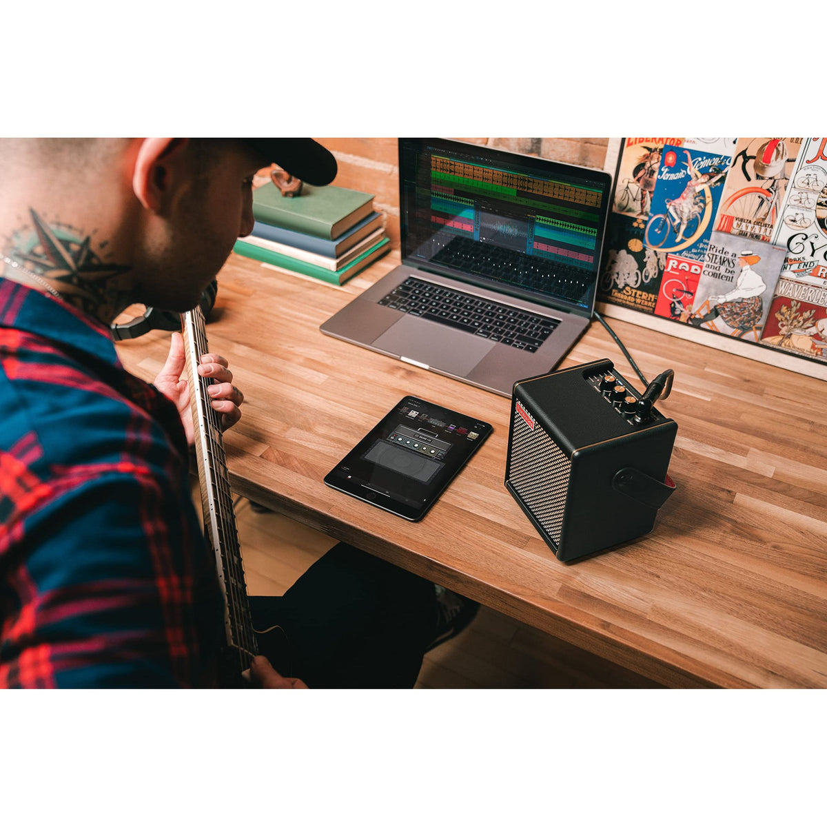 Positive Grid Spark MINI 10W Small Smart Guitar Amp & Bluetooth Speaker | Portable Sound for Guitar Playing at Home or On The Go | Black