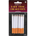 Fake Puff Cigarettes Costume Accessory - 3.25 inch, 6 Count - Durable & Realistic - Ideal For Themed Parties & Theatrical Performances
