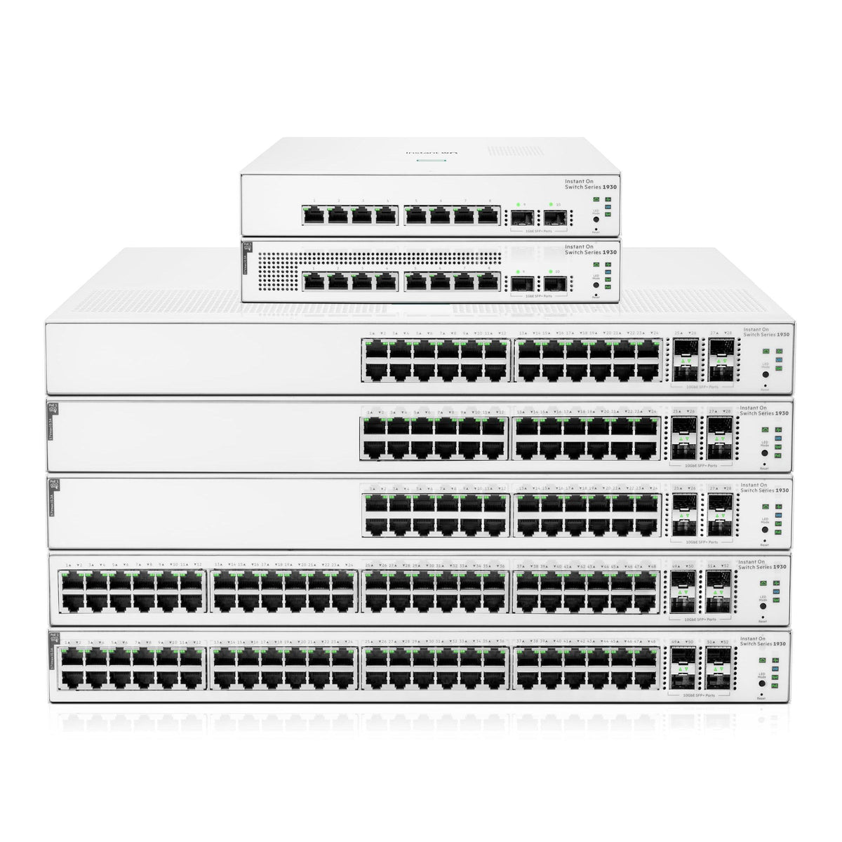 HPE Networking Instant On Switch Series 1930 48-Port Gb Smart-Managed Layer 2+ Ethernet Switch | 48x 1G | 4X SFP+ | US Cord (JL685A#ABA)