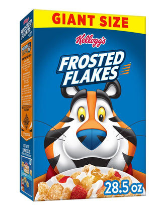 Kellogg's Frosted Flakes Breakfast Cereal, Fat Free, Giant Size, 28.5 oz