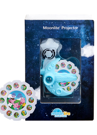 Moonlite Storytime Projector + The Three Little Pigs Single Story | Learning Gift for Children Ages 1 Year and Up, Ideal for Bedtime, Storytime and Family Travel, Storybook Art Projection