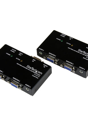 StarTech.com VGA Video Extender over Cat 5 with Audio - Up to 500ft (150m) - VGA over Cat5 Extender - 1 Local and 1 Remote , TAA (ST122UTPA)