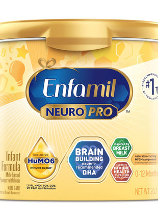 Enfamil, NeuroPro Baby Formula, Brain Building Duo DHA and Mfgm, Exclusive Immune Supporting HuMO6 Blend, Powder Infant Formula, Baby Milk, 20.7 Ounce