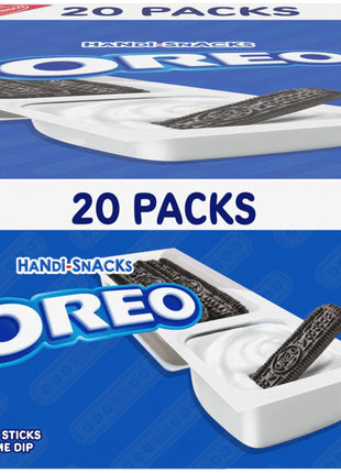 Handi-Snacks OREO Cookie Sticks 'N Creme Dip Snack Packs, 20 Snack Packs | Individually Wrapped
