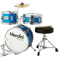 Mendini By Cecilio Kids Drum Set, 3 Piece Junior Drum Set for Beginners with Bass Tom Snare Drum, 13 inch Drum Kit with Snare, Cymbal, Drumsticks, Adjustable Seat (Sky Blue)
