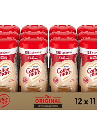 Nestle Coffee mate Coffee Creamer, Original, Powder Creamer, 11 oz Canister (Pack of 12)