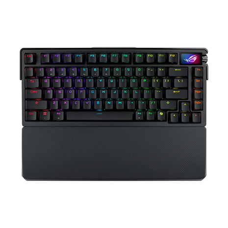 ASUS ROG Azoth Extreme Wireless Mechanical Gaming Keyboard 75% TKL, ROG NX Snow Linear Switches, PBT Keycaps, Aluminum Chassis, Carbon Fiber, Gasket Mount, Color OLED Screen, PC/Mac Support - Black