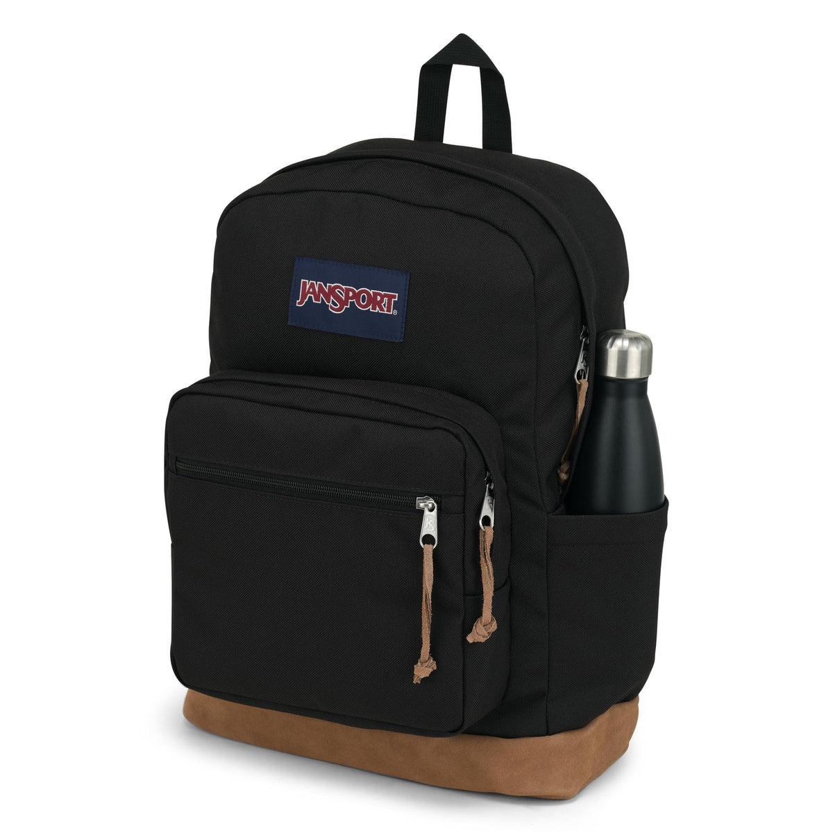 JanSport Right Pack Backpack - Durable Daypack with Padded 15" Laptop Sleeve, Spacious Main Compartment & Integrated Water Bottle Pocket - Black