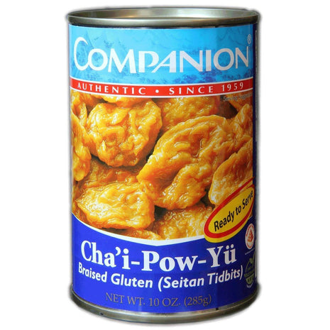 Companion - Braised Gluten Seitan Tidbits, 10 oz. Can (Pack of 6)