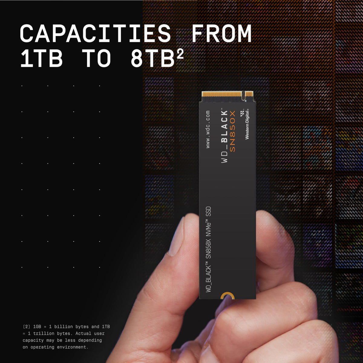 WD_BLACK 4TB SN850X NVMe Internal Gaming SSD Solid State Drive - Gen4 PCIe, M.2 2280, Up to 7,300 MB/s - WDS400T2X0E