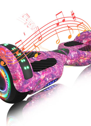 SIMATE Hoverboard, Bluetooth All Terrain Hover Boards with LED Lights and APP Control, Gifts for Kids Adults Girls Boys, for All Ages