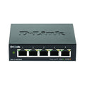 D-Link DGS-1100-05V2 Managed Smart Switch, 5 Gigabit Ports, VLAN Support, Layer 2 Functionality, QoS, 802.3az EEE, Fanless