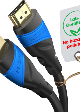 KabelDirekt – 8K & 4K HDMI Cable – 6ft – German Flexcore Technology | 10K, 8K@60Hz & 4K@120Hz, High Speed HDMI – for PS5, Xbox Series X/S, Switch 2, PC & Blu-ray – interference-free & flexible