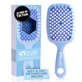 FHI Heat UNbrush Detangling Brush for Pain-Free Brushing on All Wet or Dry Hair Types — Durable DuoFlex Anti-Static Bristles, Lightweight Handle, Vented Hair Brush, Periwinkle Light Blue