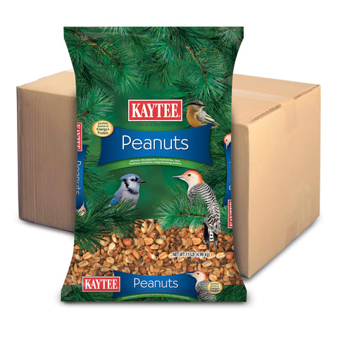 Kaytee Shelled Peanuts for Cardinals, Blue Jays, Woodpeckers and Other Outside Wild Birds, 11 Pounds
