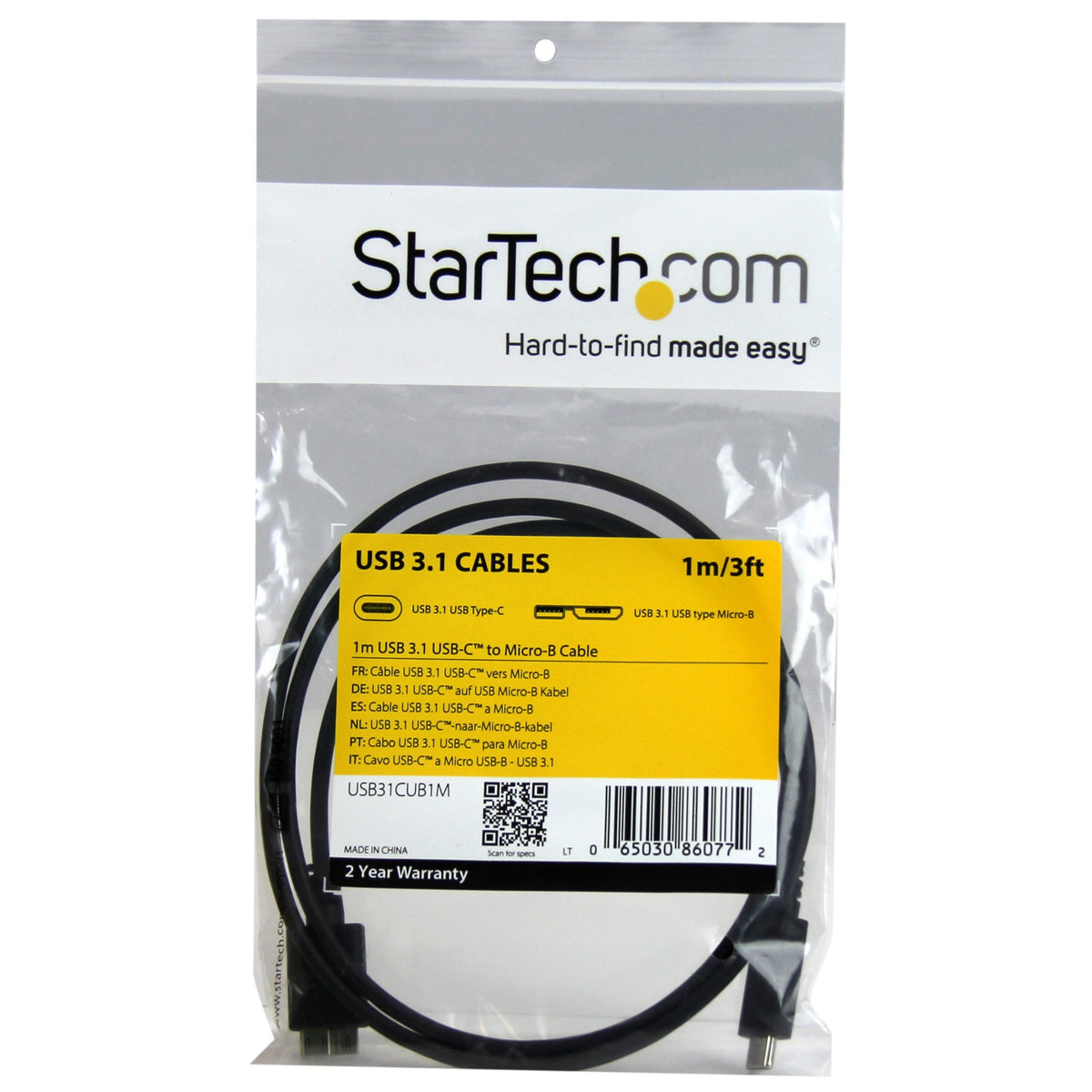 3FT USB 3.1 TYPE-C TO MICRO-B