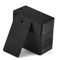Coopay 200 Pieces Earring Display Card Earring Card Holder Blank Kraft Paper Tags for DIY Ear Studs and Earrings,3.5 x 2 Inches (Black)